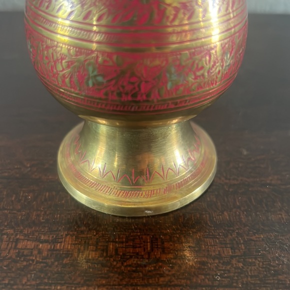 Etched Indian brass, EUC - Picture 3 of 5
